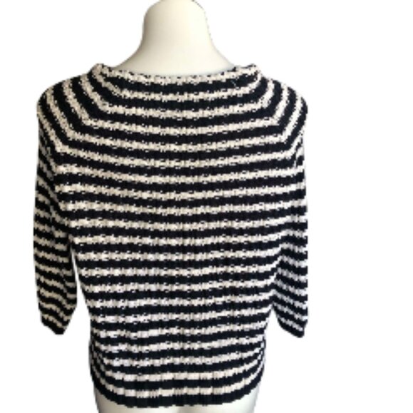 Weekend Max Mara Striped Chunky Fisherman Knit Sweater – XS - Picture 4 of 5